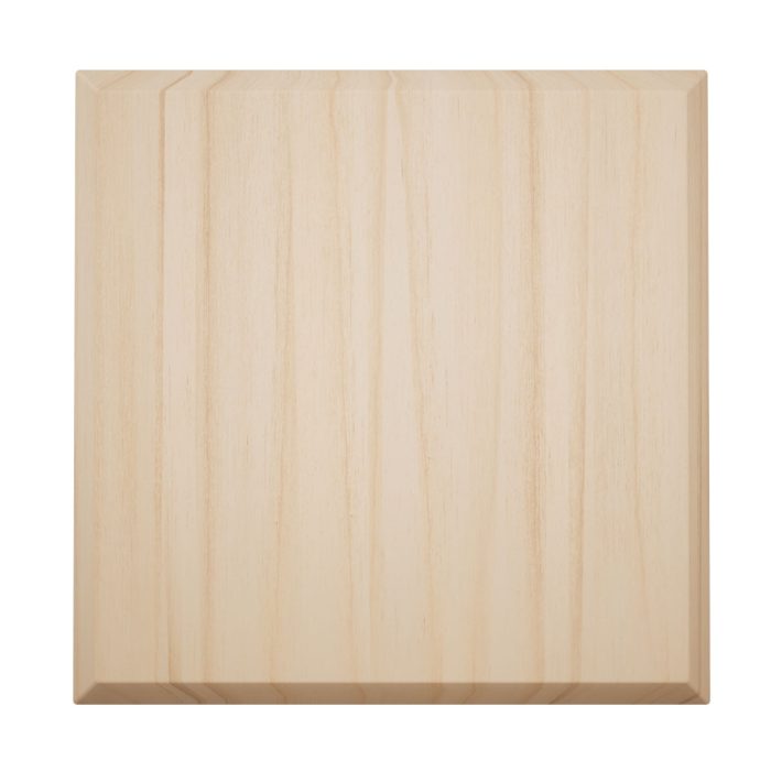 Ekena Millwork 3 3/4"W x 3 3/4"H x 1 1/8"P Americraft Solid Hardwood Stain Grade Standard Smooth Rosette with Beveled Edge - Image 2