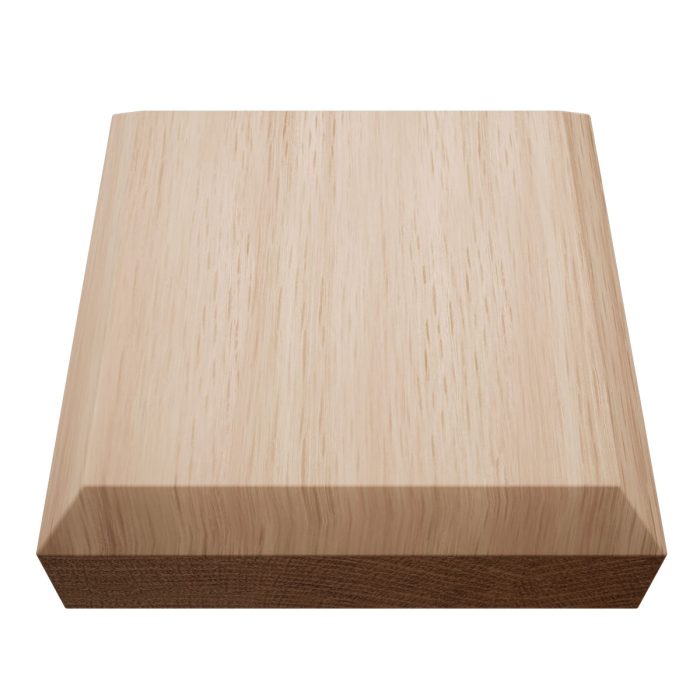 Ekena Millwork 3 3/4"W x 3 3/4"H x 1 1/8"P Americraft Solid Hardwood Stain Grade Standard Smooth Rosette with Beveled Edge - Image 16