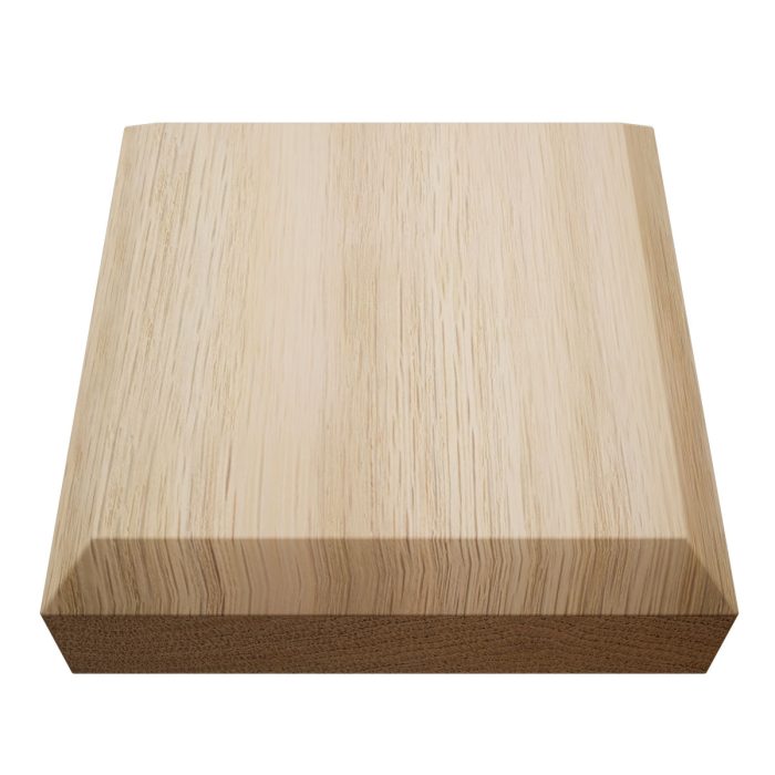 Ekena Millwork 3 3/4"W x 3 3/4"H x 1 1/8"P Americraft Solid Hardwood Stain Grade Standard Smooth Rosette with Beveled Edge - Image 26