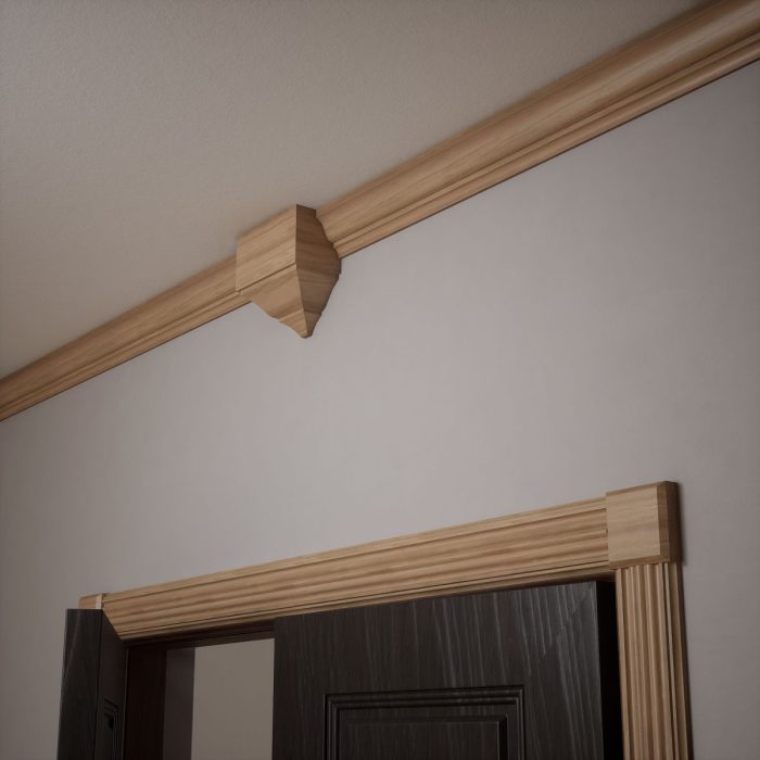 Ekena Millwork 3 3/4"W x 3 3/4"H x 1 1/8"P Americraft Solid Hardwood Stain Grade Standard Smooth Rosette with Beveled Edge - Image 30