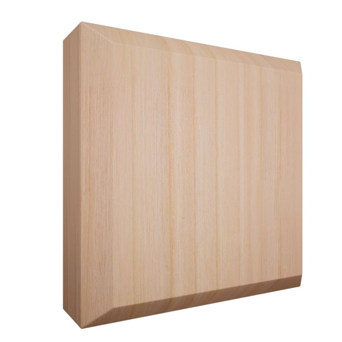 Ekena Millwork 3 3/4"W x 3 3/4"H x 1 1/8"P Americraft Solid Hardwood Stain Grade Standard Smooth Rosette with Beveled Edge - Image 43