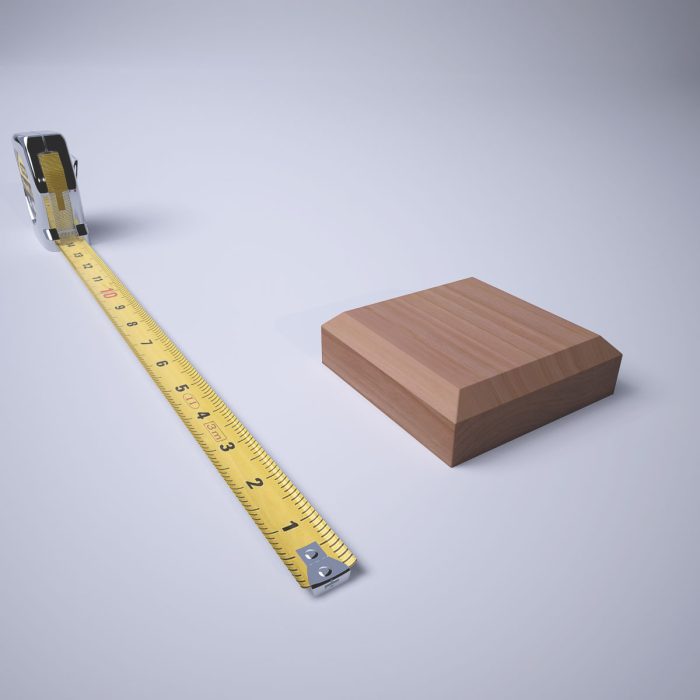 Ekena Millwork 3 3/4"W x 3 3/4"H x 1 1/8"P Americraft Solid Hardwood Stain Grade Standard Smooth Rosette with Beveled Edge - Image 47