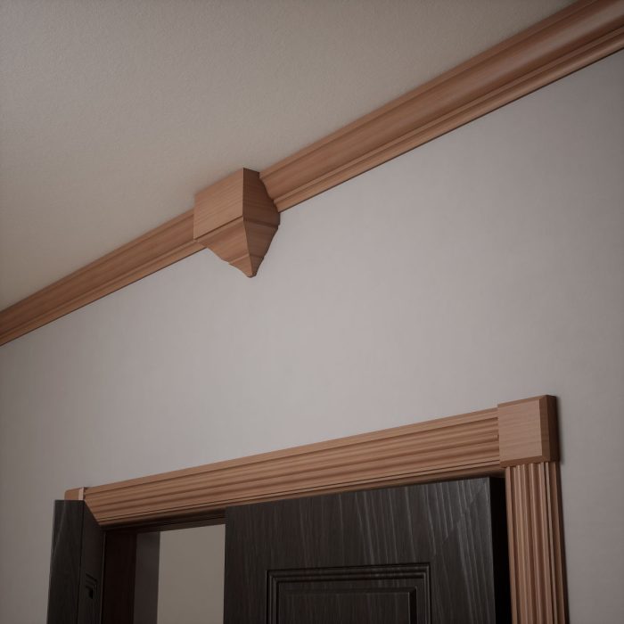 Ekena Millwork 3 3/4"W x 3 3/4"H x 1 1/8"P Americraft Solid Hardwood Stain Grade Standard Smooth Rosette with Beveled Edge - Image 50
