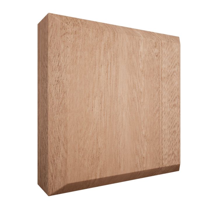 Ekena Millwork 3 3/4"W x 3 3/4"H x 1 1/8"P Americraft Solid Hardwood Stain Grade Standard Smooth Rosette with Beveled Edge - Image 53