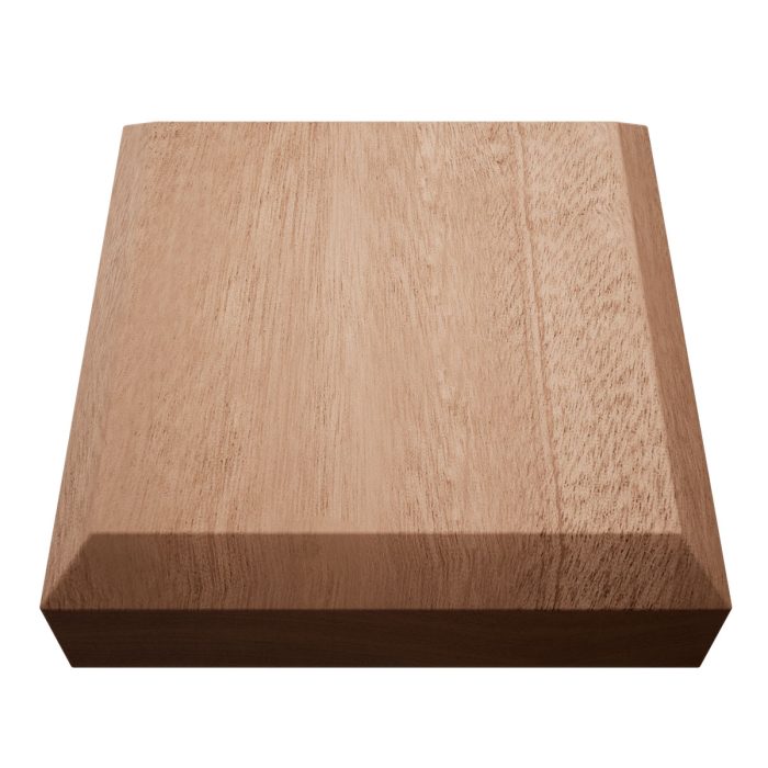 Ekena Millwork 3 3/4"W x 3 3/4"H x 1 1/8"P Americraft Solid Hardwood Stain Grade Standard Smooth Rosette with Beveled Edge - Image 56