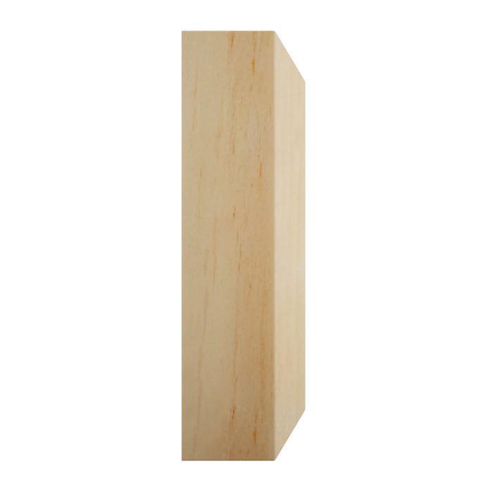 Ekena Millwork 3 3/4"W x 3 3/4"H x 1 1/8"P Americraft Solid Hardwood Stain Grade Standard Smooth Rosette with Beveled Edge - Image 64