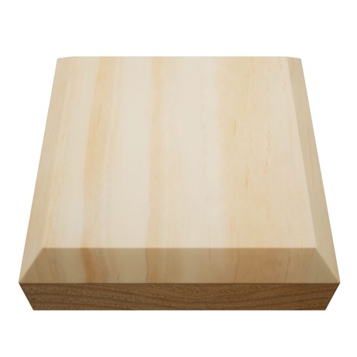 Ekena Millwork 3 3/4"W x 3 3/4"H x 1 1/8"P Americraft Solid Hardwood Stain Grade Standard Smooth Rosette with Beveled Edge - Image 66