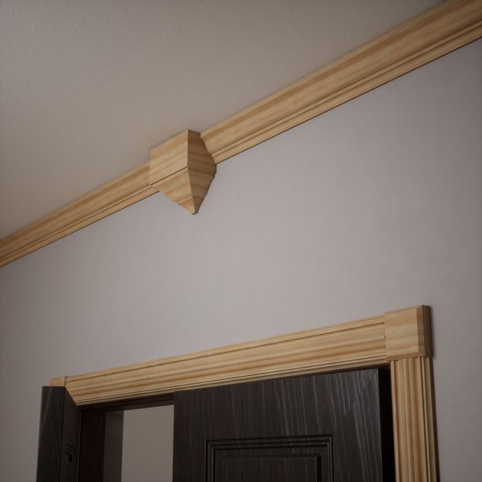 Ekena Millwork 3 3/4"W x 3 3/4"H x 1 1/8"P Americraft Solid Hardwood Stain Grade Standard Smooth Rosette with Beveled Edge - Image 70
