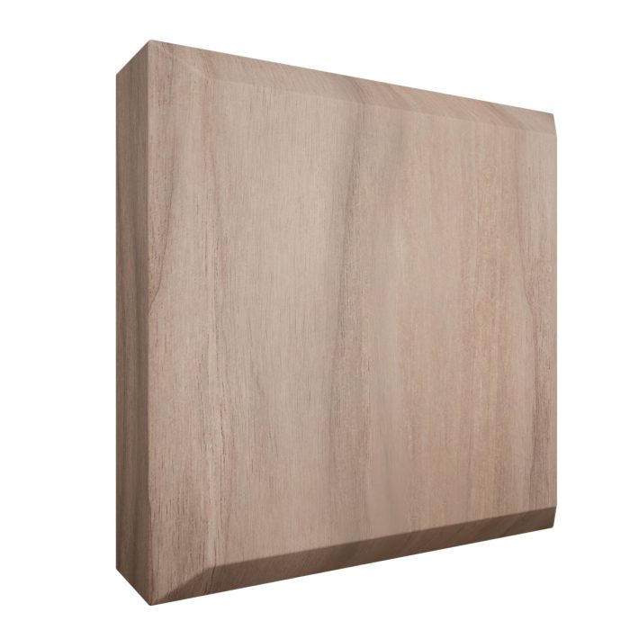 Ekena Millwork 3 3/4"W x 3 3/4"H x 1 1/8"P Americraft Solid Hardwood Stain Grade Standard Smooth Rosette with Beveled Edge - Image 73