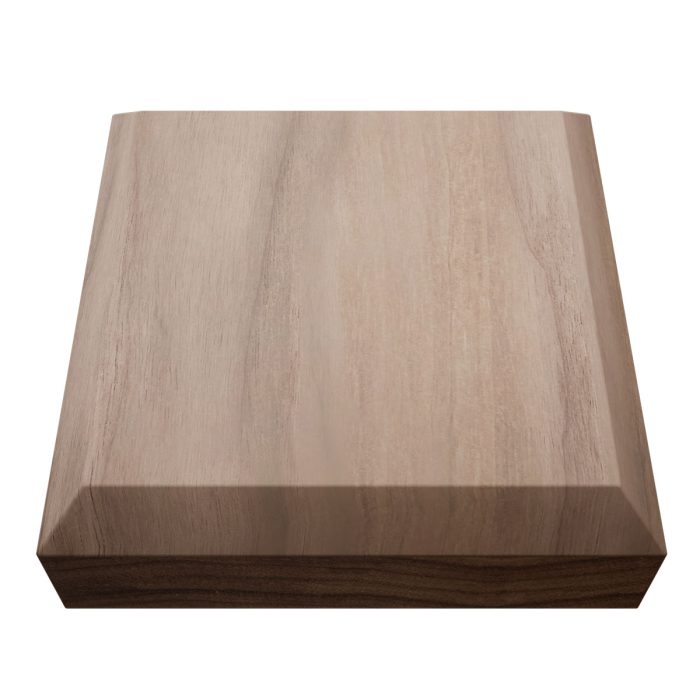 Ekena Millwork 3 3/4"W x 3 3/4"H x 1 1/8"P Americraft Solid Hardwood Stain Grade Standard Smooth Rosette with Beveled Edge - Image 76