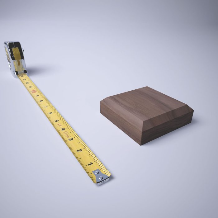 Ekena Millwork 3 3/4"W x 3 3/4"H x 1 1/8"P Americraft Solid Hardwood Stain Grade Standard Smooth Rosette with Beveled Edge - Image 77