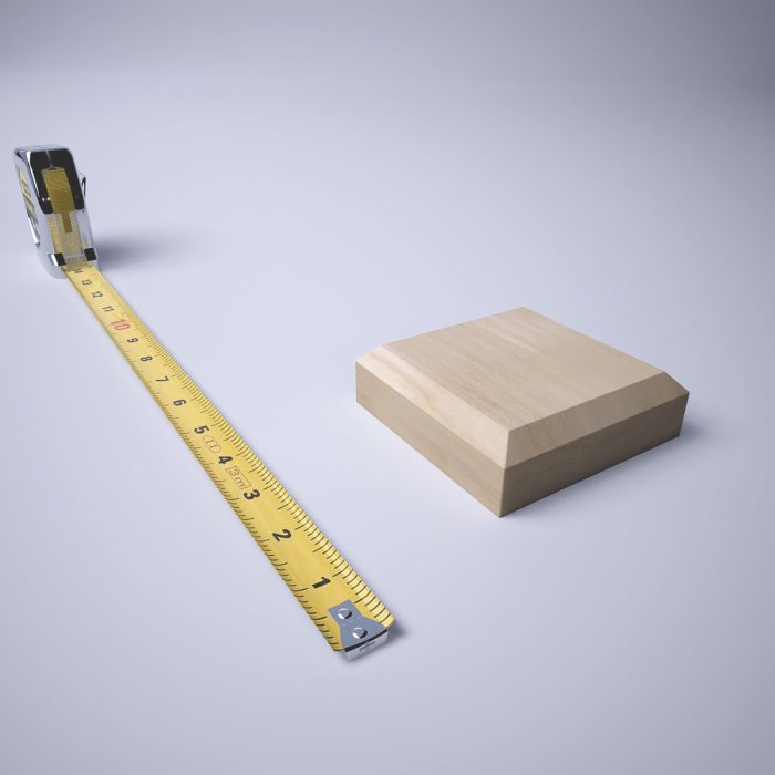 Ekena Millwork 3 3/4"W x 3 3/4"H x 1 1/8"P Americraft Solid Hardwood Stain Grade Standard Smooth Rosette with Beveled Edge - Image 87