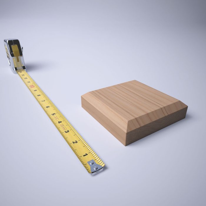 Ekena Millwork 4 1/2"W x 4 1/2"H x 1 1/8"P Americraft Solid Hardwood Stain Grade Standard Smooth Rosette with Beveled Edge - Image 7