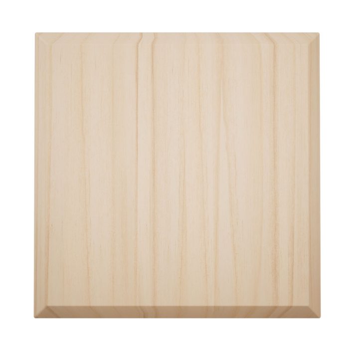 Ekena Millwork 4 1/2"W x 4 1/2"H x 1 1/8"P Americraft Solid Hardwood Stain Grade Standard Smooth Rosette with Beveled Edge - Image 2