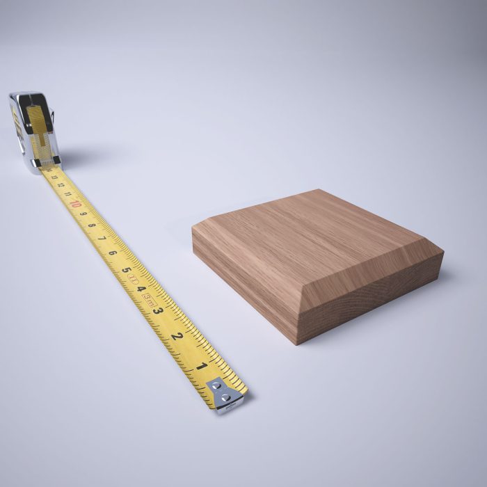 Ekena Millwork 4 1/2"W x 4 1/2"H x 1 1/8"P Americraft Solid Hardwood Stain Grade Standard Smooth Rosette with Beveled Edge - Image 17