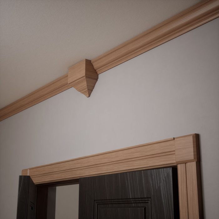 Ekena Millwork 4 1/2"W x 4 1/2"H x 1 1/8"P Americraft Solid Hardwood Stain Grade Standard Smooth Rosette with Beveled Edge - Image 20