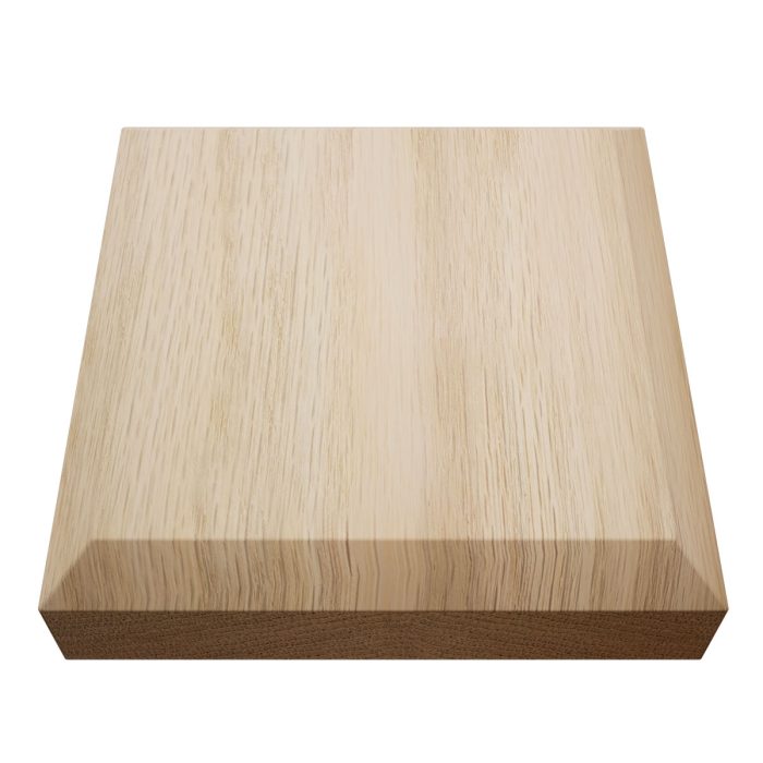 Ekena Millwork 4 1/2"W x 4 1/2"H x 1 1/8"P Americraft Solid Hardwood Stain Grade Standard Smooth Rosette with Beveled Edge - Image 26