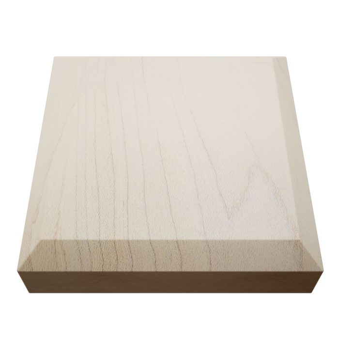 Ekena Millwork 4 1/2"W x 4 1/2"H x 1 1/8"P Americraft Solid Hardwood Stain Grade Standard Smooth Rosette with Beveled Edge - Image 36