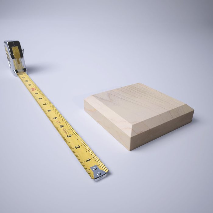 Ekena Millwork 4 1/2"W x 4 1/2"H x 1 1/8"P Americraft Solid Hardwood Stain Grade Standard Smooth Rosette with Beveled Edge - Image 37