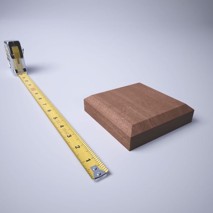 Ekena Millwork 4 1/2"W x 4 1/2"H x 1 1/8"P Americraft Solid Hardwood Stain Grade Standard Smooth Rosette with Beveled Edge - Image 57