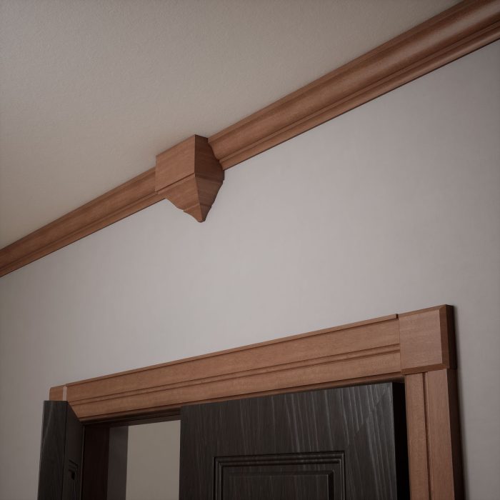 Ekena Millwork 4 1/2"W x 4 1/2"H x 1 1/8"P Americraft Solid Hardwood Stain Grade Standard Smooth Rosette with Beveled Edge - Image 60