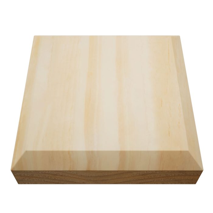 Ekena Millwork 4 1/2"W x 4 1/2"H x 1 1/8"P Americraft Solid Hardwood Stain Grade Standard Smooth Rosette with Beveled Edge - Image 66