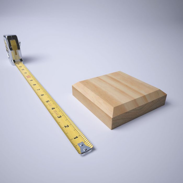 Ekena Millwork 4 1/2"W x 4 1/2"H x 1 1/8"P Americraft Solid Hardwood Stain Grade Standard Smooth Rosette with Beveled Edge - Image 67