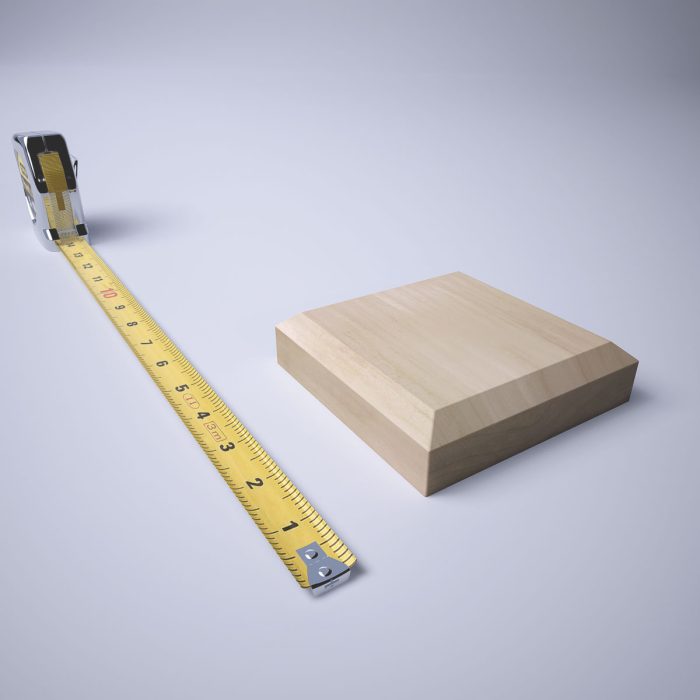 Ekena Millwork 4 1/2"W x 4 1/2"H x 1 1/8"P Americraft Solid Hardwood Stain Grade Standard Smooth Rosette with Beveled Edge - Image 87