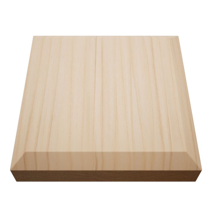 Ekena Millwork 5 1/2"W x 5 1/2"H x 1 1/8"P Americraft Solid Hardwood Stain Grade Standard Smooth Rosette with Beveled Edge - Image 6