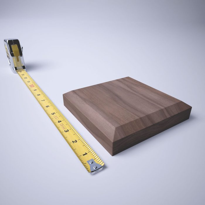 Ekena Millwork 5 1/2"W x 5 1/2"H x 1 1/8"P Americraft Solid Hardwood Stain Grade Standard Smooth Rosette with Beveled Edge - Image 77
