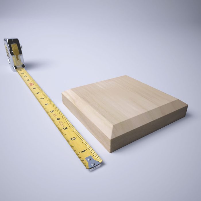 Ekena Millwork 5 1/2"W x 5 1/2"H x 1 1/8"P Americraft Solid Hardwood Stain Grade Standard Smooth Rosette with Beveled Edge - Image 87
