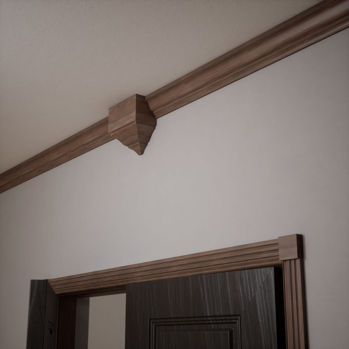 Ekena Millwork 2 1/2"W x 2 1/2"H x 7/8"P Americraft Solid Hardwood Stain Grade Standard Smooth Rosette with Squared Edge - Image 80