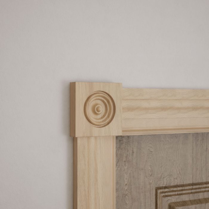 Ekena Millwork 3 1/2"W x 3 1/2"H x 7/8"P Americraft Solid Hardwood Stain Grade Standard Smooth Rosette with Squared Edge - Image 28