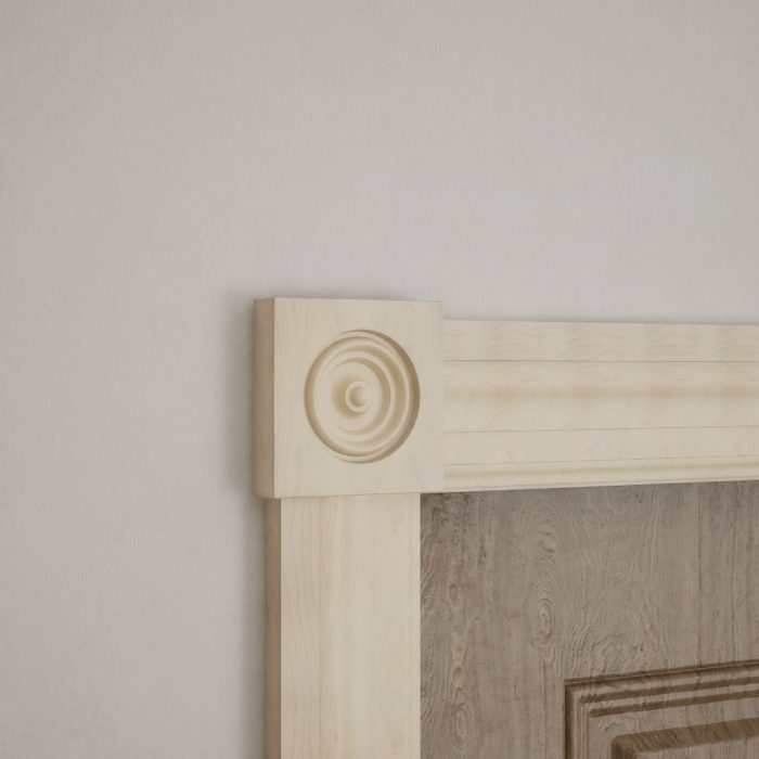 Ekena Millwork 3 1/2"W x 3 1/2"H x 7/8"P Americraft Solid Hardwood Stain Grade Standard Smooth Rosette with Squared Edge - Image 39