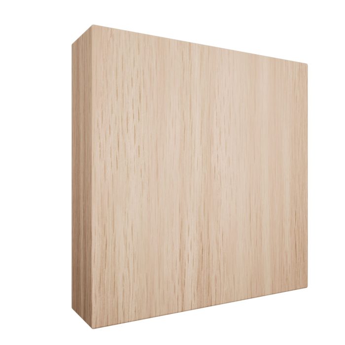 Ekena Millwork 3 3/4"W x 3 3/4"H x 7/8"P Americraft Solid Hardwood Stain Grade Standard Smooth Rosette with Squared Edge - Image 13