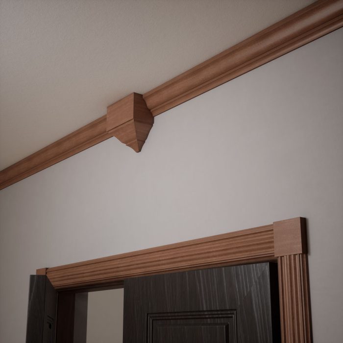 Ekena Millwork 3 3/4"W x 3 3/4"H x 7/8"P Americraft Solid Hardwood Stain Grade Standard Smooth Rosette with Squared Edge - Image 60