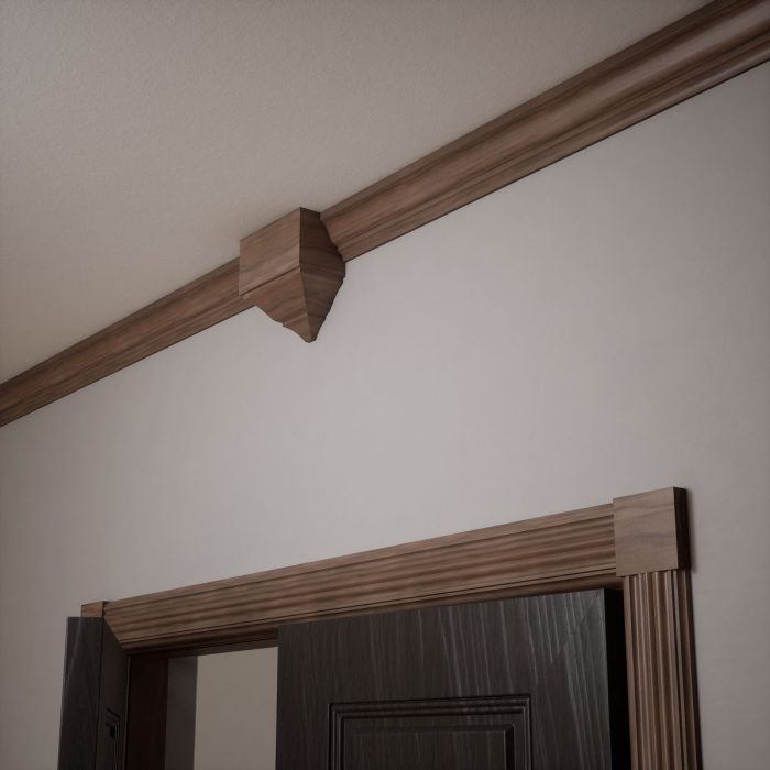 Ekena Millwork 3 3/4"W x 3 3/4"H x 7/8"P Americraft Solid Hardwood Stain Grade Standard Smooth Rosette with Squared Edge - Image 80