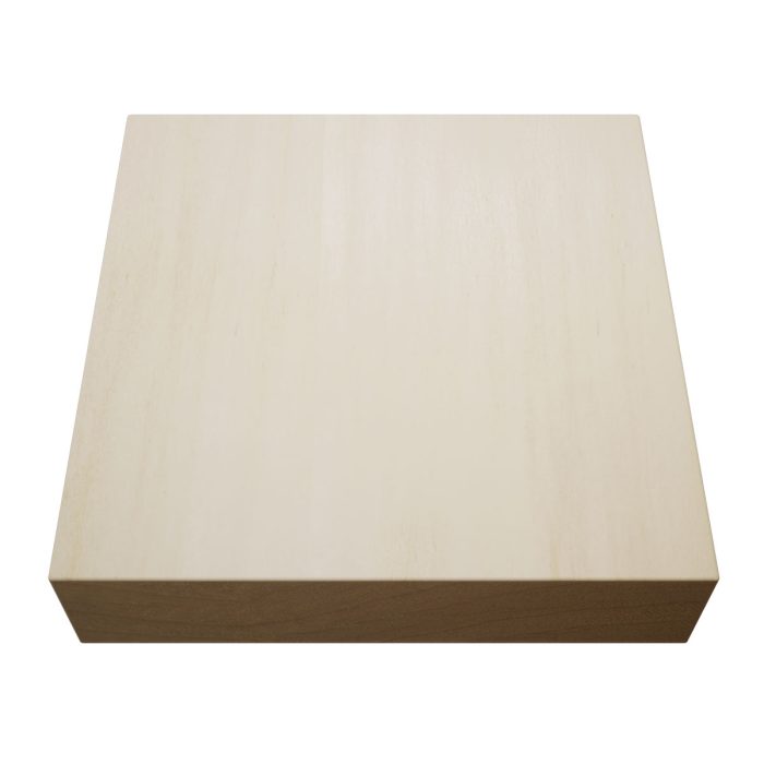 Ekena Millwork 3 3/4"W x 3 3/4"H x 7/8"P Americraft Solid Hardwood Stain Grade Standard Smooth Rosette with Squared Edge - Image 86