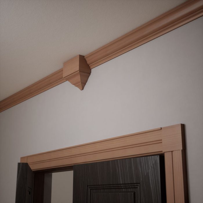 Ekena Millwork 4 1/2"W x 4 1/2"H x 7/8"P Americraft Solid Hardwood Stain Grade Standard Smooth Rosette with Squared Edge - Image 50