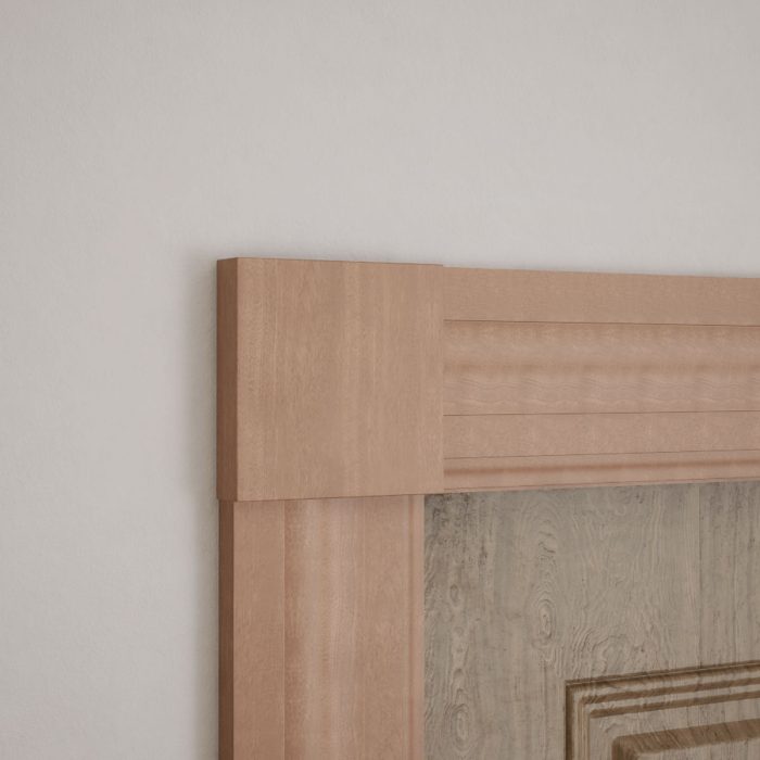Ekena Millwork 4 1/2"W x 4 1/2"H x 7/8"P Americraft Solid Hardwood Stain Grade Standard Smooth Rosette with Squared Edge - Image 58