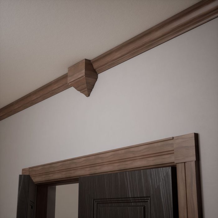 Ekena Millwork 4 1/2"W x 4 1/2"H x 7/8"P Americraft Solid Hardwood Stain Grade Standard Smooth Rosette with Squared Edge - Image 79