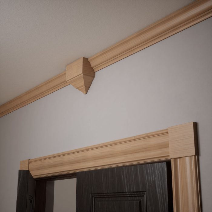 Ekena Millwork 5 1/2"W x 5 1/2"H x 7/8"P Americraft Solid Hardwood Stain Grade Standard Smooth Rosette with Squared Edge - Image 10