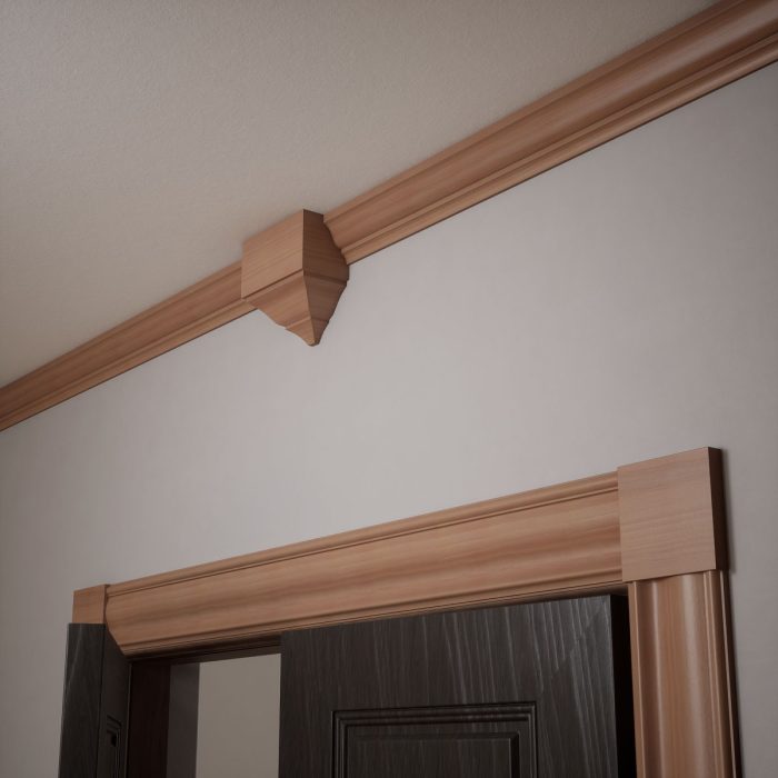 Ekena Millwork 5 1/2"W x 5 1/2"H x 7/8"P Americraft Solid Hardwood Stain Grade Standard Smooth Rosette with Squared Edge - Image 50