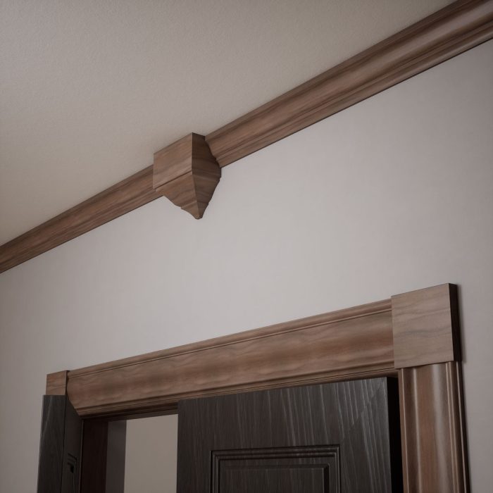 Ekena Millwork 5 1/2"W x 5 1/2"H x 7/8"P Americraft Solid Hardwood Stain Grade Standard Smooth Rosette with Squared Edge - Image 80