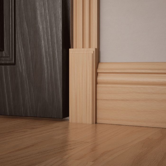 Ekena Millwork 2 1/2"W x 6 1/2"H x 1 1/8"P Americraft Solid Hardwood Stain Grade Smooth Plinth Block with Decorative Edge - Image 10