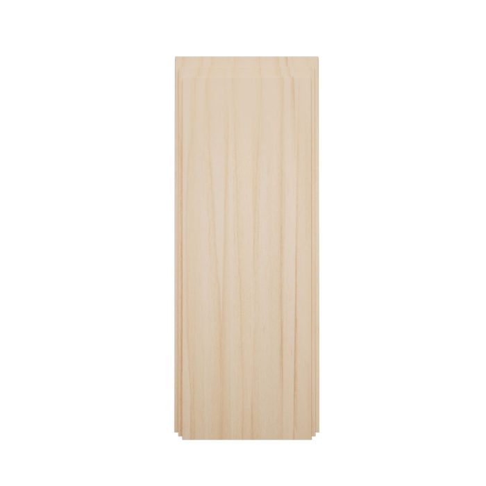 Ekena Millwork 2 1/2"W x 6 1/2"H x 1 1/8"P Americraft Solid Hardwood Stain Grade Smooth Plinth Block with Decorative Edge - Image 2