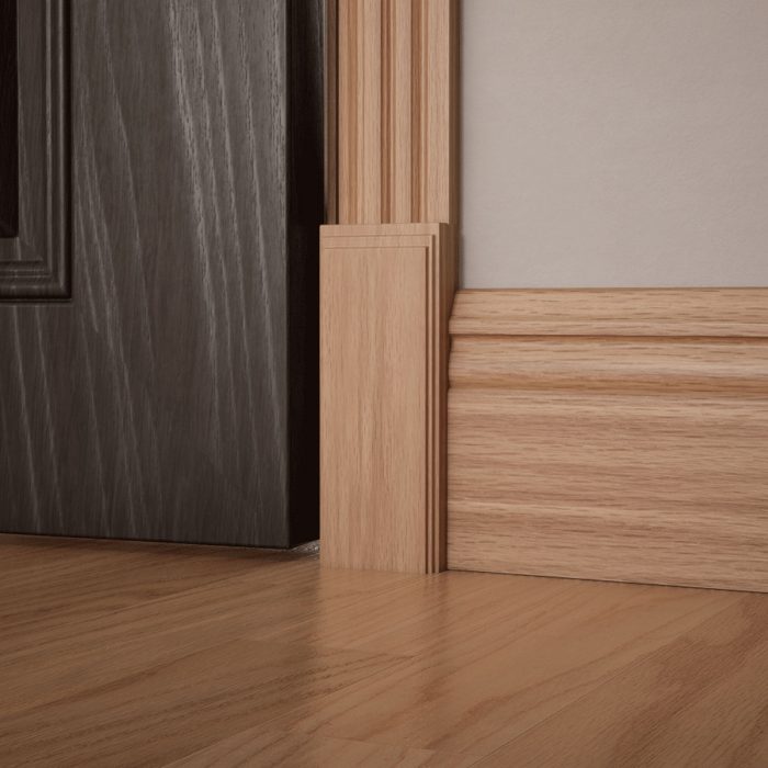 Ekena Millwork 2 1/2"W x 6 1/2"H x 1 1/8"P Americraft Solid Hardwood Stain Grade Smooth Plinth Block with Decorative Edge - Image 20
