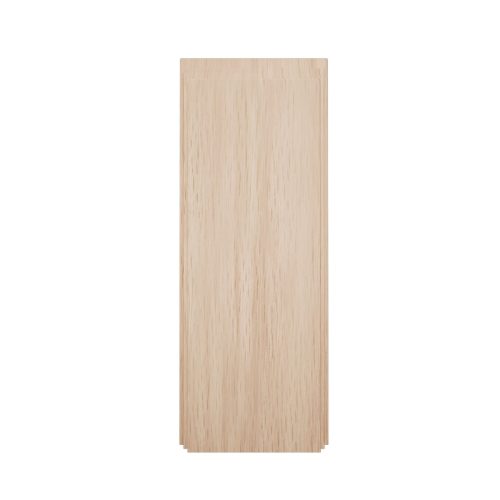 Americraft PBSD2 Solid Stain Grade Smooth Plinth Block Decorative Edge