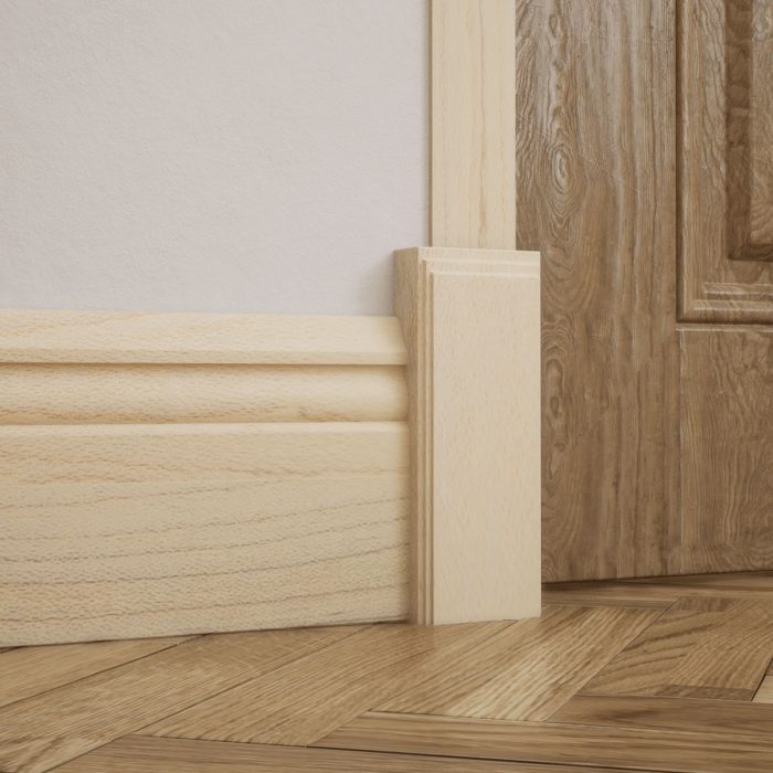Ekena Millwork 2 1/2"W x 6 1/2"H x 1 1/8"P Americraft Solid Hardwood Stain Grade Smooth Plinth Block with Decorative Edge - Image 38