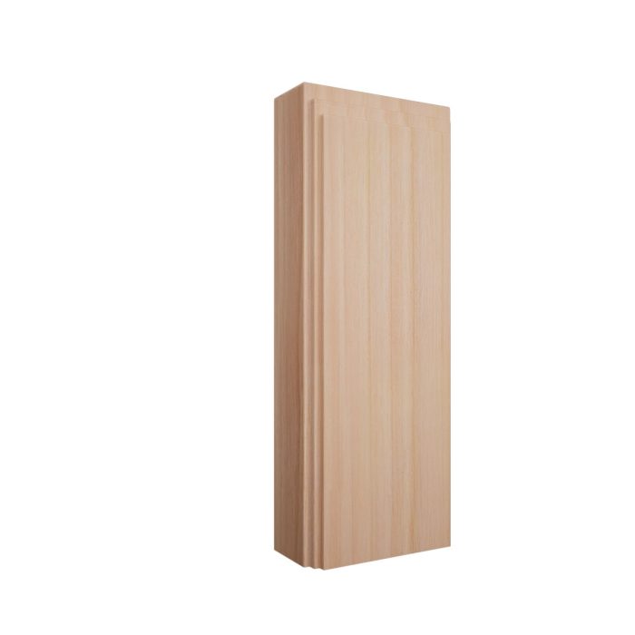 Ekena Millwork 2 1/2"W x 6 1/2"H x 1 1/8"P Americraft Solid Hardwood Stain Grade Smooth Plinth Block with Decorative Edge - Image 43